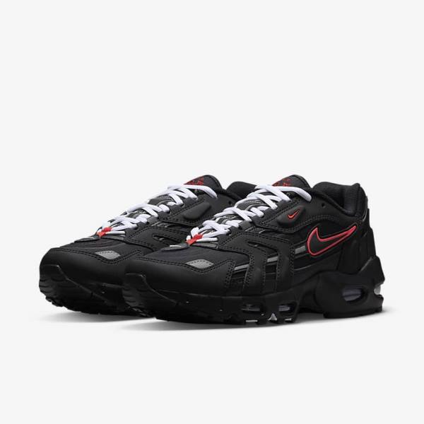 Black / Red / White Men's Nike Air Max 96 II Sneakers | NK637SBI