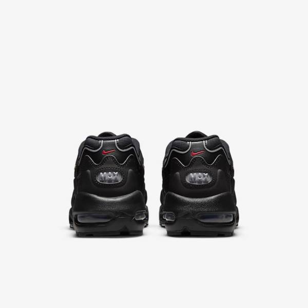 Black / Red / White Men's Nike Air Max 96 II Sneakers | NK637SBI