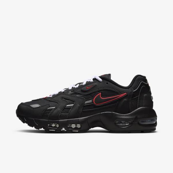 Black / Red / White Men\'s Nike Air Max 96 II Sneakers | NK637SBI