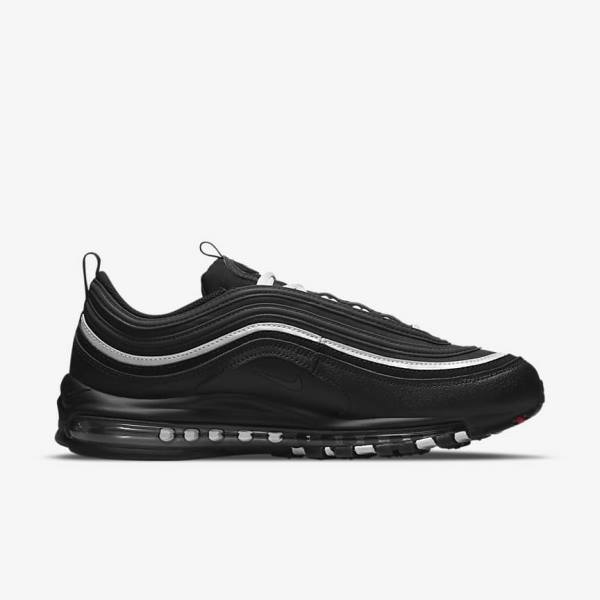 Black / Red / White Men's Nike Air Max 97 Sneakers | NK681OZG