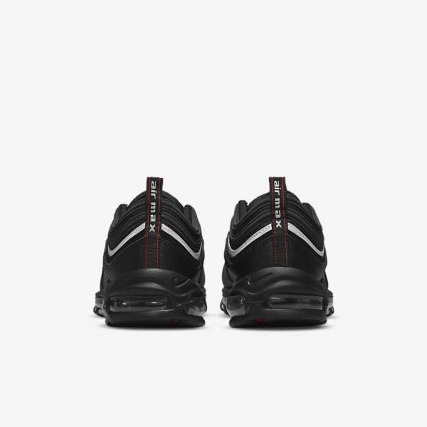 Black / Red / White Men's Nike Air Max 97 Sneakers | NK681OZG