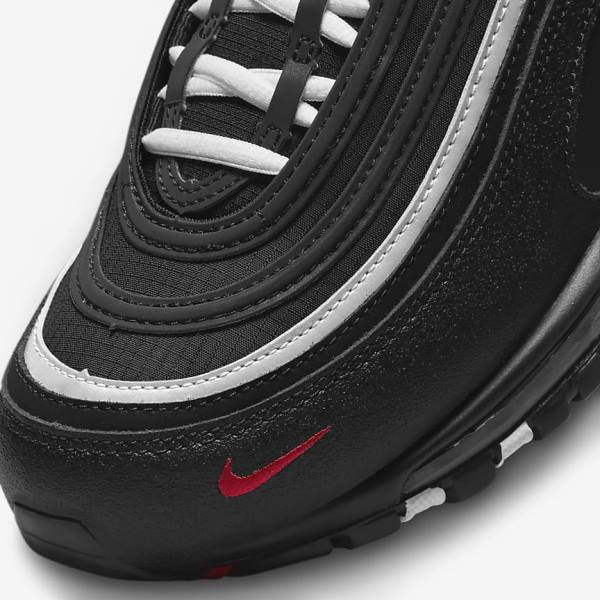 Black / Red / White Men's Nike Air Max 97 Sneakers | NK681OZG