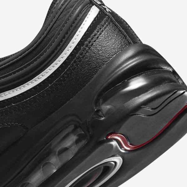 Black / Red / White Men's Nike Air Max 97 Sneakers | NK681OZG