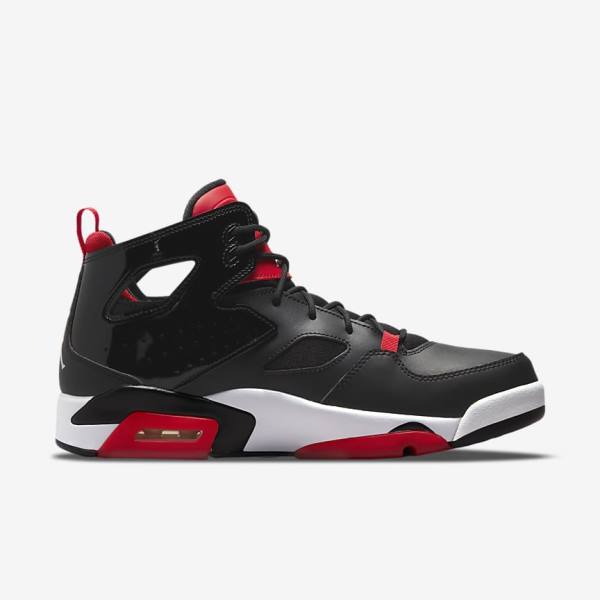 Black / Red / White Men's Nike Jordan Flight Club 91 Sneakers | NK796STZ