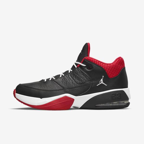 Black / Red / White Men\'s Nike Jordan Max Aura 3 Sneakers | NK584SFX