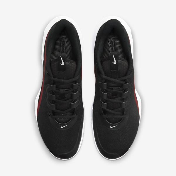 Black / Red / White Men's Nike NikeCourt Air Max Volley Hard Court Tennis Shoes | NK689JBS