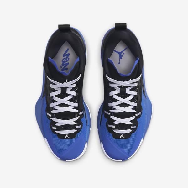 Black / Royal / White Kids' Nike Zion 1 Older Sneakers | NK194OXM