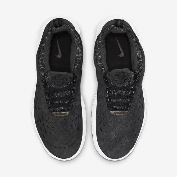 Black / White / Dark Grey Men's Nike Free Run Trail Sneakers | NK640DRX