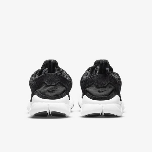 Black / White / Dark Grey Men's Nike Free Run Trail Sneakers | NK640DRX