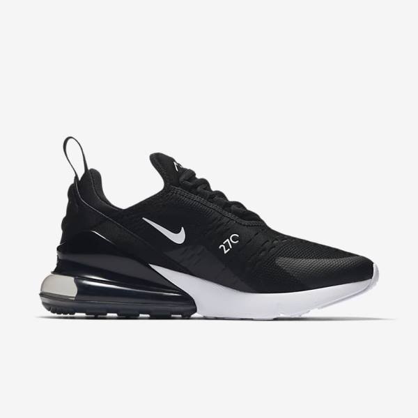 Black / White / Dark Grey Women's Nike Air Max 270 Sneakers | NK164IZR