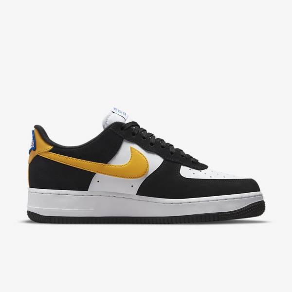 Black / White / Dark Men's Nike Air Force 1 07 LV8 Sneakers | NK092JPY