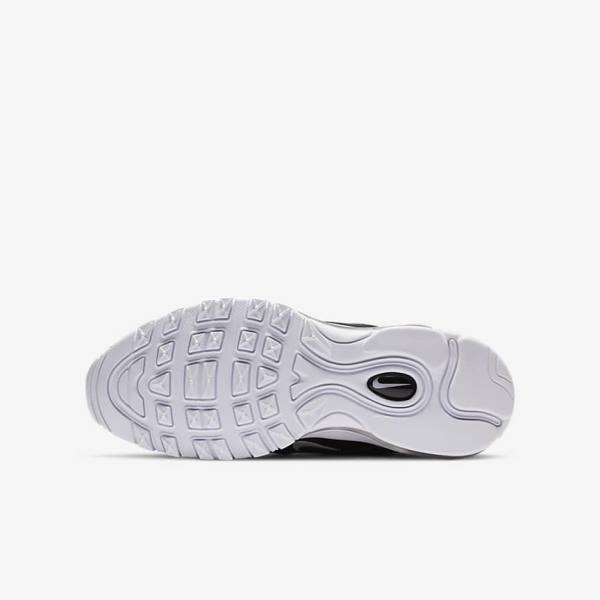 Black / White Kids' Nike Air Max 97 Older Sneakers | NK405RLN