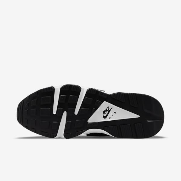 Black / White Men's Nike Air Huarache Sneakers | NK872VGN