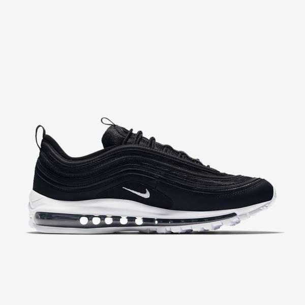 Black / White Men's Nike Air Max 97 Sneakers | NK687FAJ