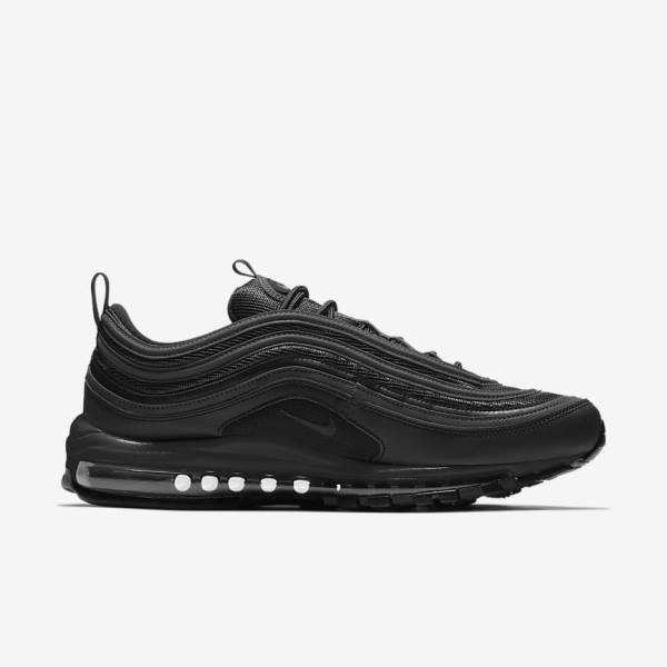 Black / White Men's Nike Air Max 97 Sneakers | NK725KFR