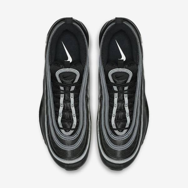 Black / White Men's Nike Air Max 97 Sneakers | NK725KFR