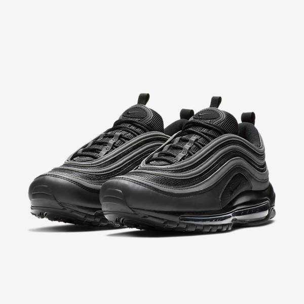 Black / White Men's Nike Air Max 97 Sneakers | NK725KFR