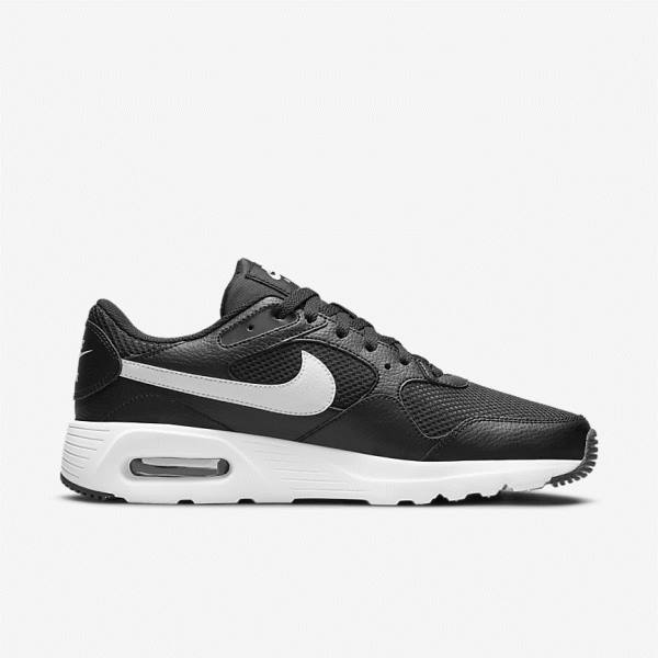 Black / White Men's Nike Air Max SC Sneakers | NK826JUX