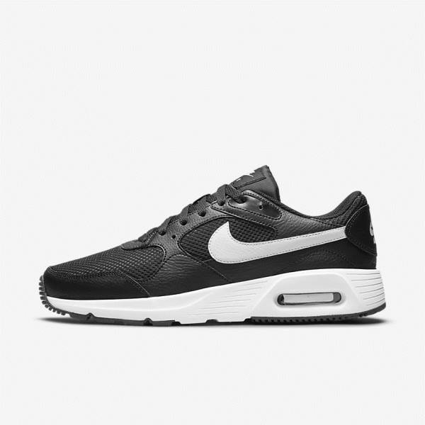 Black / White Men\'s Nike Air Max SC Sneakers | NK826JUX