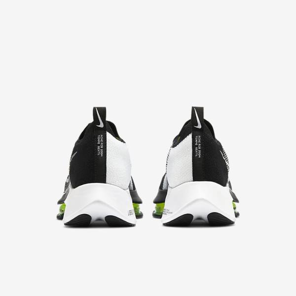 Black / White Men's Nike Air Zoom Tempo NEXT% Road Running Shoes | NK893SDA