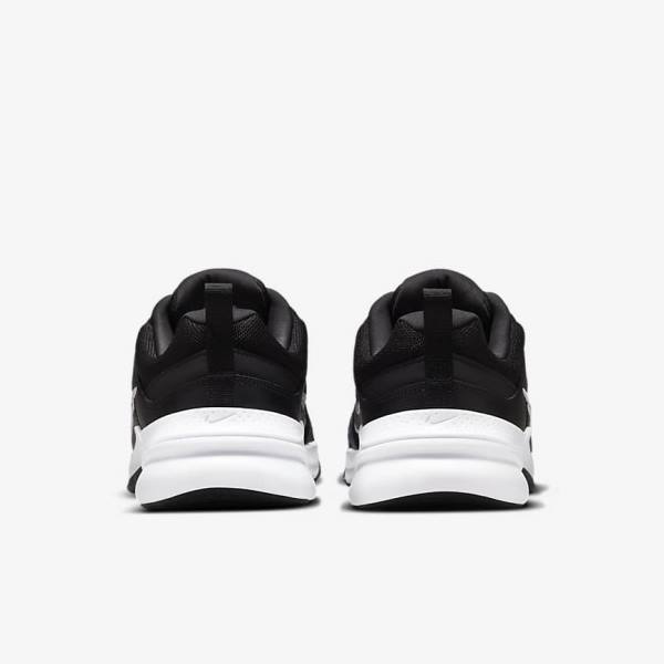 Black / White Men's Nike Defy All Day (Extra Wide) Sneakers | NK860PCS