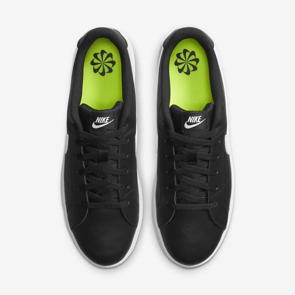 Black / White Men's Nike NikeCourt Royale 2 Next Nature Sneakers | NK293SXH