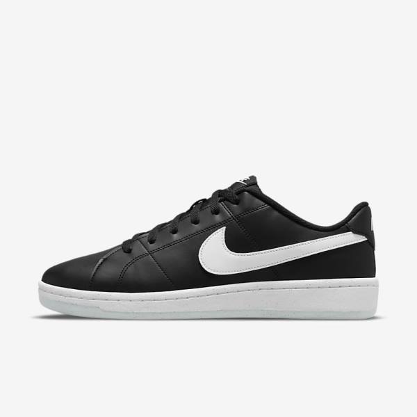 Black / White Men\'s Nike NikeCourt Royale 2 Next Nature Sneakers | NK293SXH