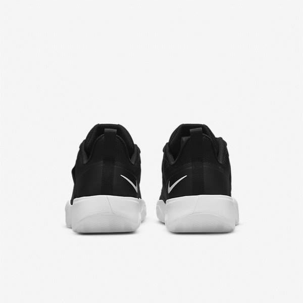 Black / White Men's Nike NikeCourt Vapor Lite Clay Court Tennis Shoes | NK940UGW