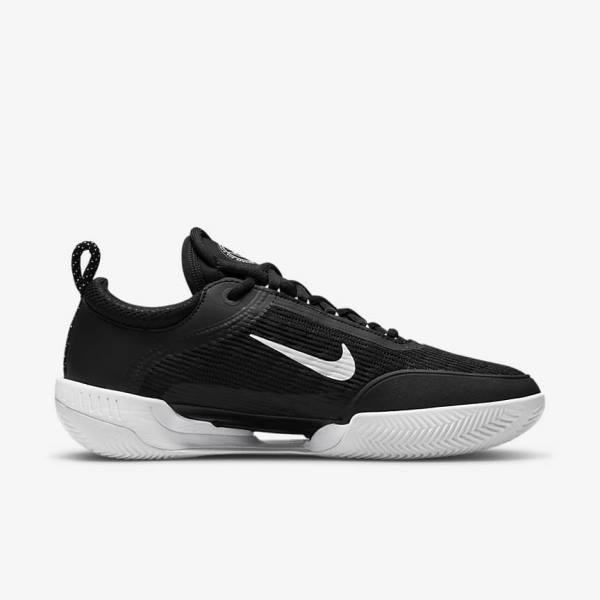 Black / White Men's Nike NikeCourt Zoom NXT Clay Court Tennis Shoes | NK741FSC