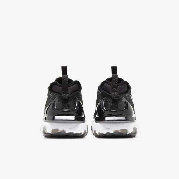 Black / White Men's Nike React Vision Sneakers | NK136OSE