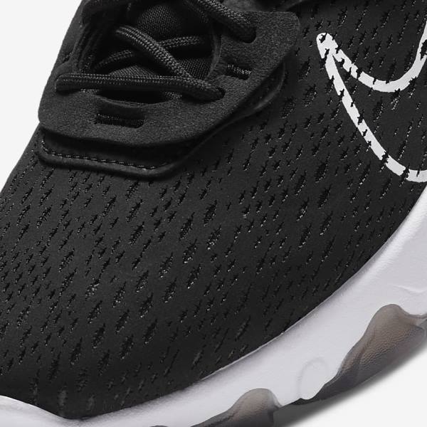 Black / White Men's Nike React Vision Sneakers | NK136OSE