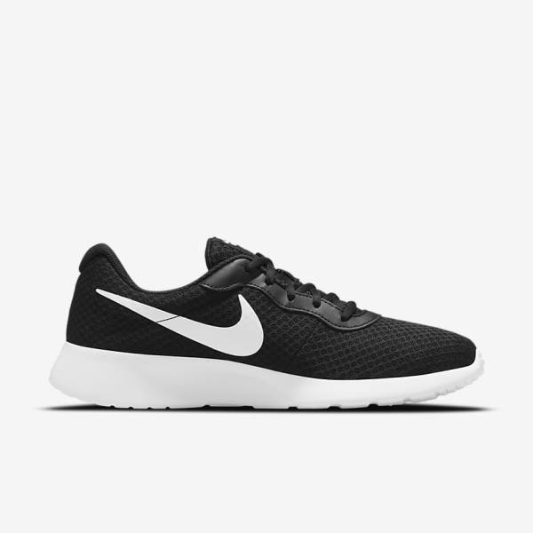 Black / White Men's Nike Tanjun Sneakers | NK843ITY