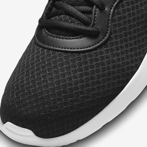 Black / White Men's Nike Tanjun Sneakers | NK843ITY