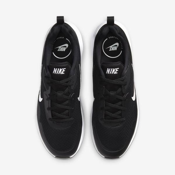 Black / White Men's Nike Wearallday Sneakers | NK205BLT