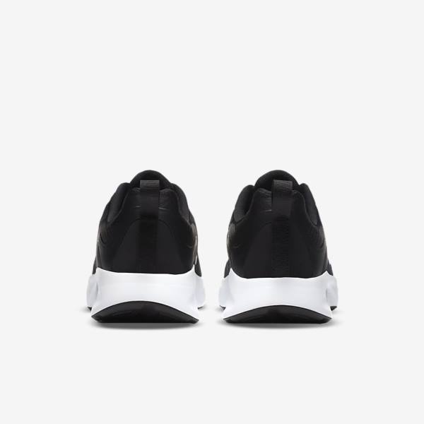 Black / White Men's Nike Wearallday Sneakers | NK205BLT