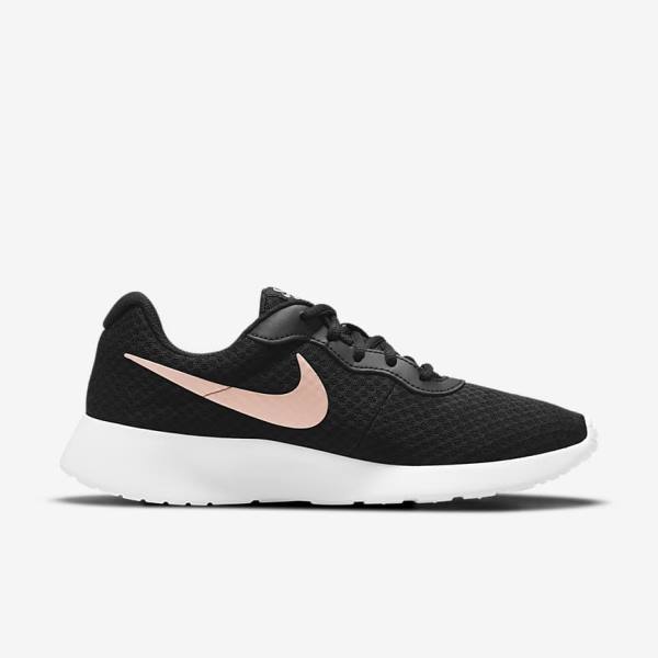 Black / White / Metal Red Brown Women's Nike Tanjun Sneakers | NK941IQV