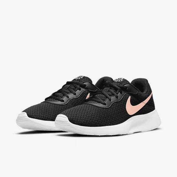 Black / White / Metal Red Brown Women's Nike Tanjun Sneakers | NK941IQV