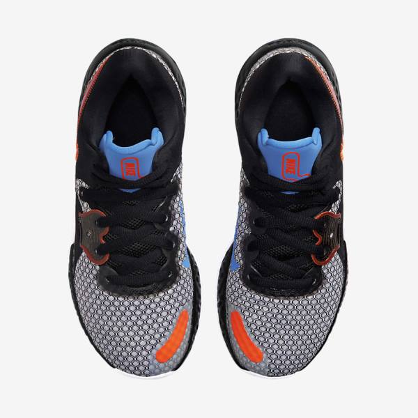 Black / White / Orange / Light Blue Men's Nike Renew Elevate 2 Basketball Shoes | NK970JKW