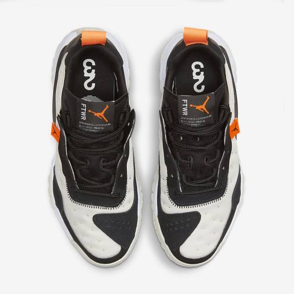 Black / White / Orange Women's Nike Jordan Delta 2 Sneakers | NK896SEX