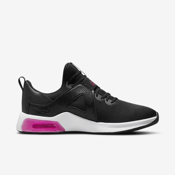 Black / White / Pink Women's Nike Air Max Bella TR 5 Training Shoes | NK430SMD