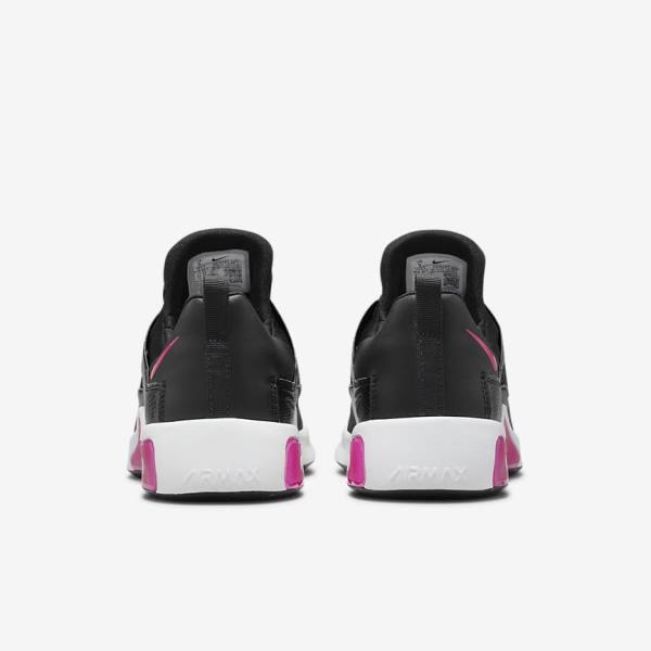 Black / White / Pink Women's Nike Air Max Bella TR 5 Training Shoes | NK430SMD