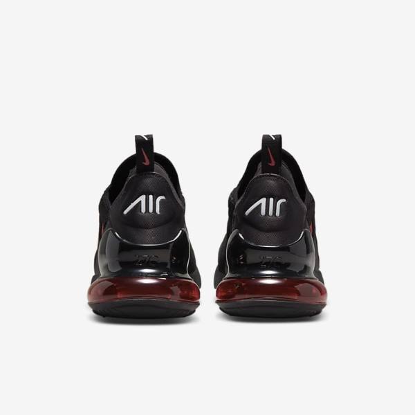 Black / White / Red Men's Nike Air Max 270 Sneakers | NK798FGM