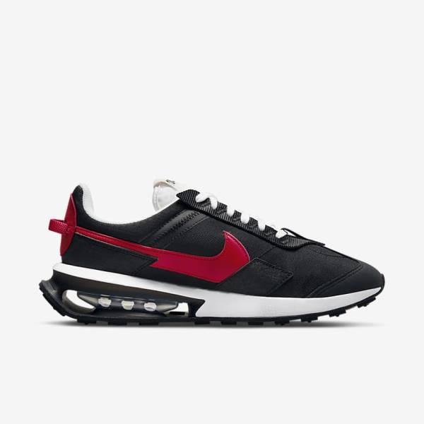 Black / White / Red Men's Nike Air Max Pre-Day Sneakers | NK547XTC