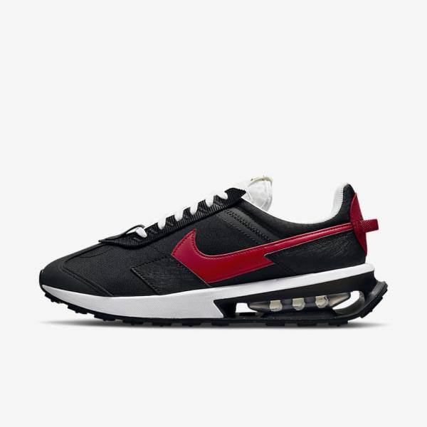 Black / White / Red Men\'s Nike Air Max Pre-Day Sneakers | NK547XTC