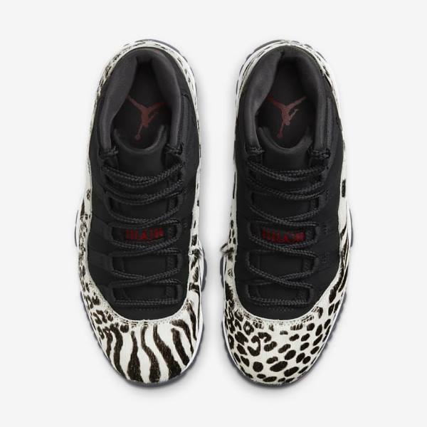 Black / White / Red Women's Nike Air Jordan 11 Retro Sneakers | NK865LDY