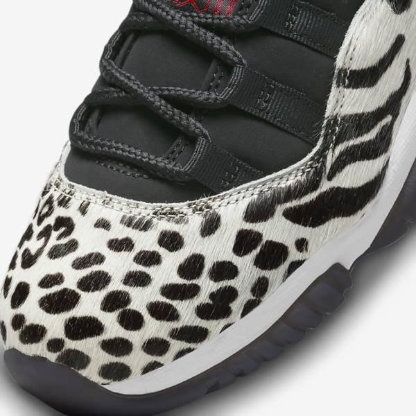 Black / White / Red Women's Nike Air Jordan 11 Retro Sneakers | NK865LDY