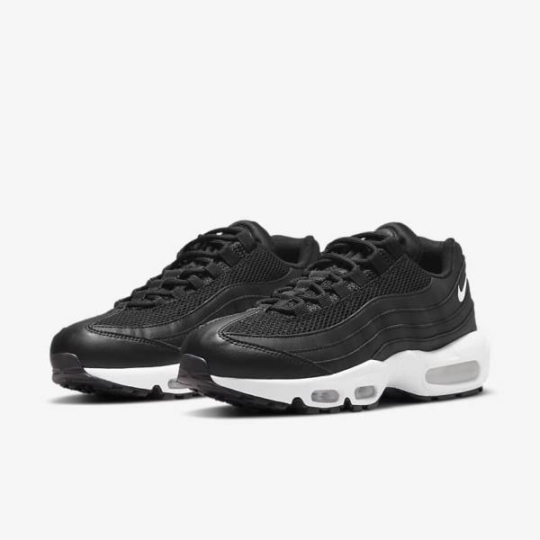 Black / White Women's Nike Air Max 95 Sneakers | NK092NXY