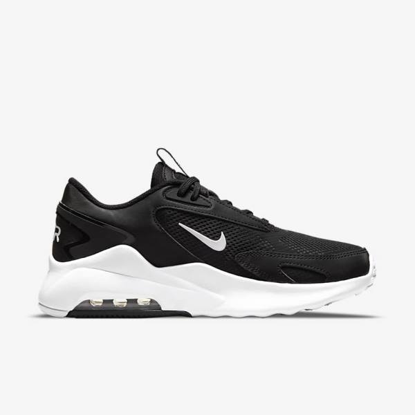 Black / White Women's Nike Air Max Bolt Sneakers | NK037PDU