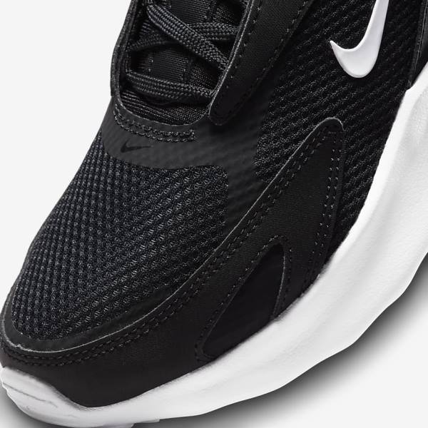 Black / White Women's Nike Air Max Bolt Sneakers | NK037PDU