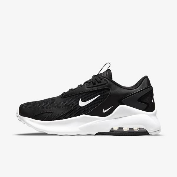 Black / White Women\'s Nike Air Max Bolt Sneakers | NK037PDU